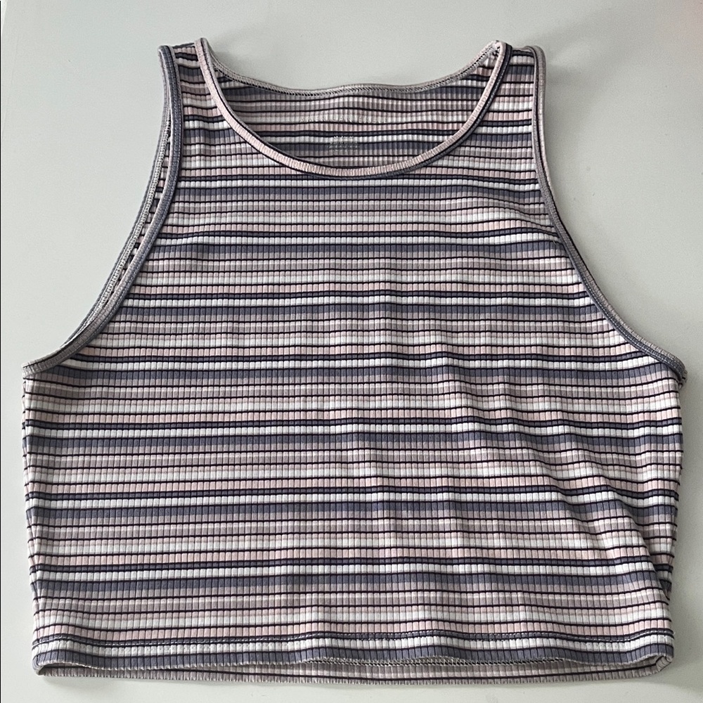 American Eagle Striped Crop Top